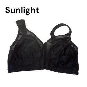 PLAYTEX 18 Hour Front Closure Wire Free Minimizer Bra SZ 36D Comfort Strap/Black